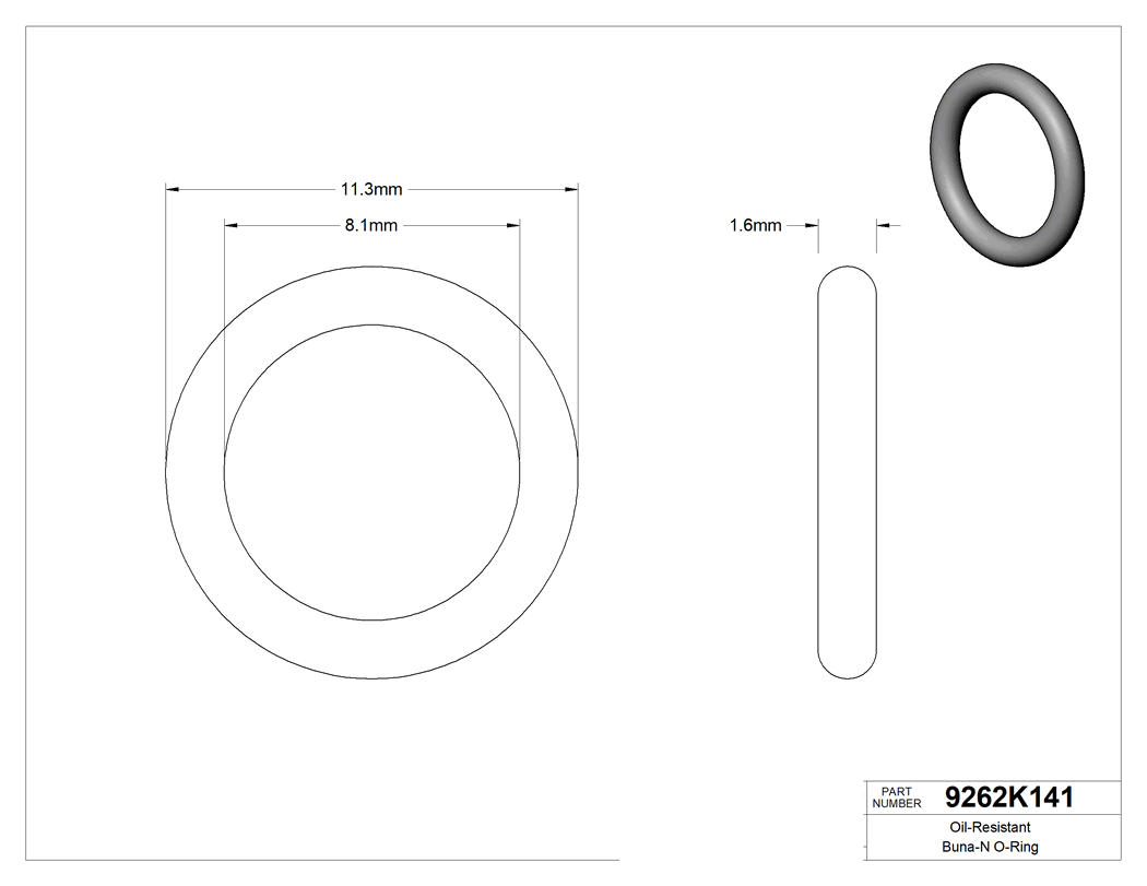Technical drawing - 9262K141